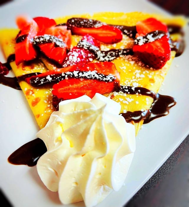 Strawberry Nutella Crepes.