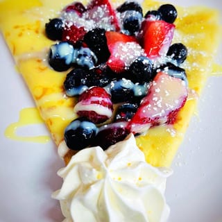 Chocolate Mixed Berries & Cream Crepes